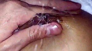 Milking Big Natural Tits from Brunette Latina Wife