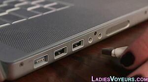 Fetish CFNM Mistress Nerd Humiliates with Monster Cock