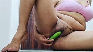 Stepbrother films stepsister nisha wet pussy stuffed cucumber by stepdad hardcore