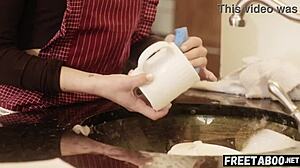 Horny Teen's Sleepover Turns Wild with Stepdad's Monster Cock Creampie