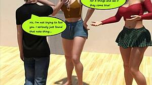 giantess boobs crush tiny dude in comic sex