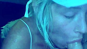 Street Hooker Deepthroats Bent Over Bareback Doggystyle Till Cum In Mouth Public Voyeur