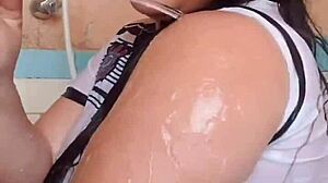 ever watched her wet arm in the bath part 2?