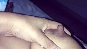 Milking Big Natural Tits from Brunette Latina Wife