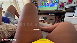 i acted like total slut flashing tits during brazil game