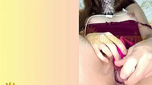 natural redhead sol megan fire cums hard on video call