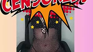 stunning redhead sol megan fire strips in sheer lingerie teasing slow