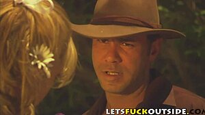 Country Couple Ditches Clothes for Public Outdoor Monster Cock Bang