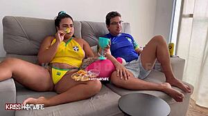 i acted like total slut flashing tits during brazil game