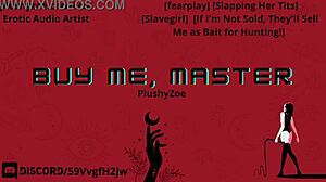 master slaps tits while fucking bound slave deepthroat to orgasm swallow