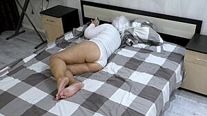 i squeezed my ass tight challenging stepson's anal thrust