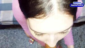 Anal With Neighbors Whore Hits Hard as Curvy Brunette Cums in Heels