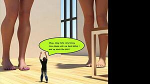 giantess boobs crush tiny dude in comic sex