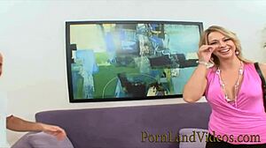 shy blonde milf gives in to seduction and fucks big white cock