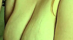 whoa, check out kimmi leon's massive cum facial on those big tits!