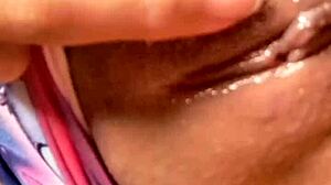 Naughty latina babe worships huge ass masturbating wet pussy solo