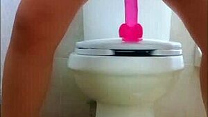 Sexy petite girlfriend squirts on dildo video leaked to boyfriend