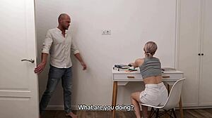 Stepdad Delivers Brutal Anal Lesson to Skinny Stepdaughter