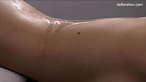 Jennifer Lorentz massages virgin babe's tight pussy so hot and steamy 😍💦 now she's craving more!