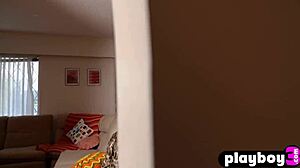 hot blonde teen strips lingerie rips clothes bares big ass tits