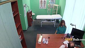 Backache massage from doctor leads to unexpected hospital pussy pounding relief