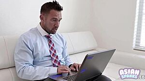 Fucking petite asian teen doll sami parker while shopping hard!