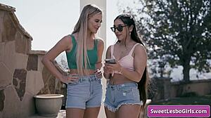 Blake Blossom Madison Wilde Hot LESBIAN TEEN KISS Fest