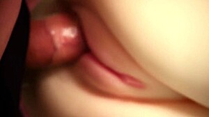 Double Penetration Fuck Doll Takes Cute Cumshot On Shaved Pussy