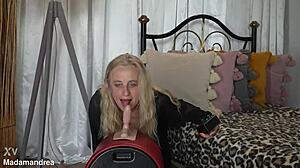 granny's prolapsed pussy wrecked hard by massive dildo machine outdoors