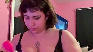 fat bbw fingers huge tits pinches big nipples rubs wet pussy