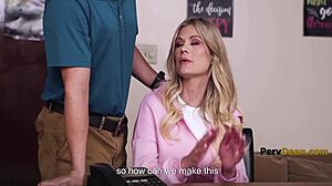 former popular milf dominated on desk by pervy principal ex-dork