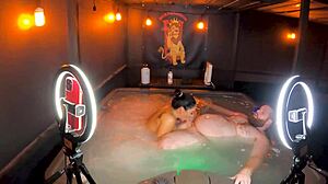 Sheena Ryder Hot Tub Cowgirl Deepthroat Fuck