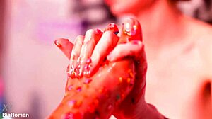 femdom spits food gagging feet messy closeup domination