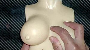 a dolly winces but loves my cock stretching her tiny shaved vagina so deep missionary style