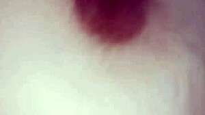 gretala shoves huge dildo cock between slutty tits