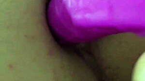 check out this creamy anal dildo play with her plump ass