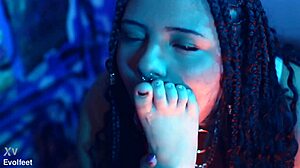 Bratty Footjob Training Worship