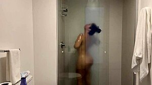 behind the scenes big booty mexican milf ely marquez showers with andres acosta