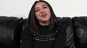 ever wonder what happens when big titty brunette corra bares it all for her first camera facial