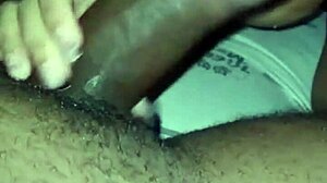 horny black amateur slurps huge cock on beach encounter