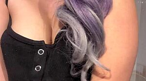 my coach's bathroom makes this cute cheerleader so damn horny