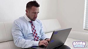 Fucking petite asian teen doll sami parker while shopping hard!