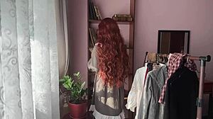 hey, check out this cute nerdy library girl in stockings