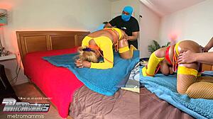 shh! sexy nerd bella sneaks creampie while hubby's at work??