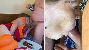 granny carmen as velma dinkley SUCKS cock then fucks creampie slut