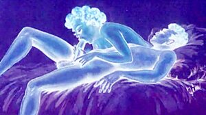 vintage erotic drawings feature hairy beavers in retro style