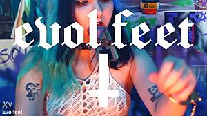 Bratty Footjob Training Worship