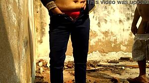 saw my friend's stepmom peeing in the jungle then made her my horse for wild outdoor pounding