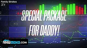 Stepdad spanks her ass then teaches cock swallowing with credit card punishment