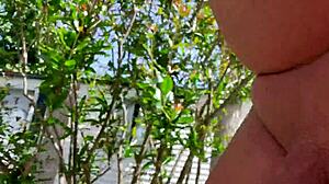 naked morning hike flashes pussy through crowded campsite